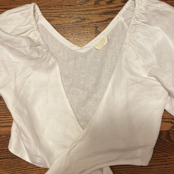 Posse linen tie crop top - Picture 3 of 3